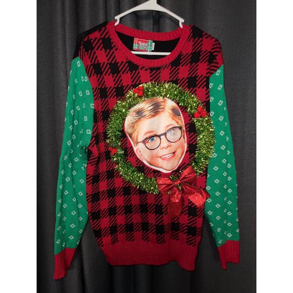 Ugly Christmas Sweater Size Medium Christmas Story Ralphie - Picture 1 of 3